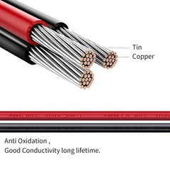 Durable 10AWG XT60i to O Ring Cable – 1.5M Stable Power for Lithium Batteries