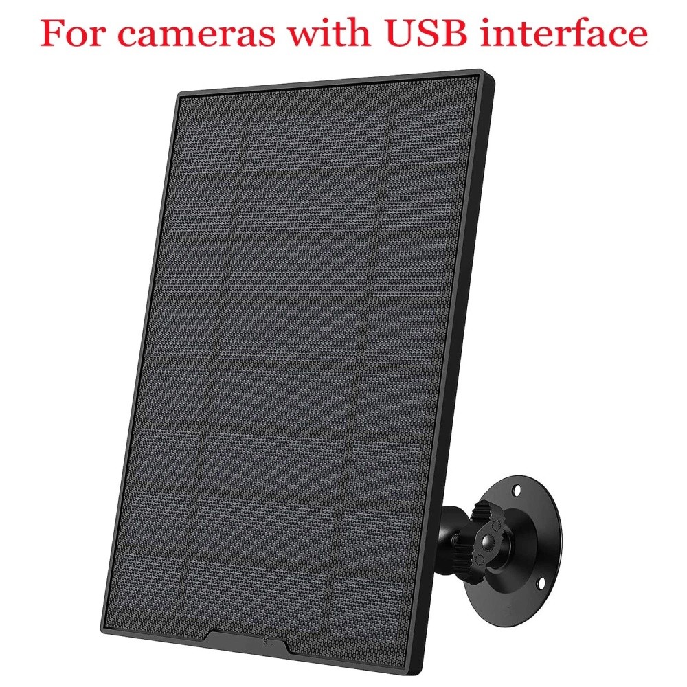ieGeek Compatible Solar Panel with USB Output for Outdoor Cameras 5V 1A, 3W