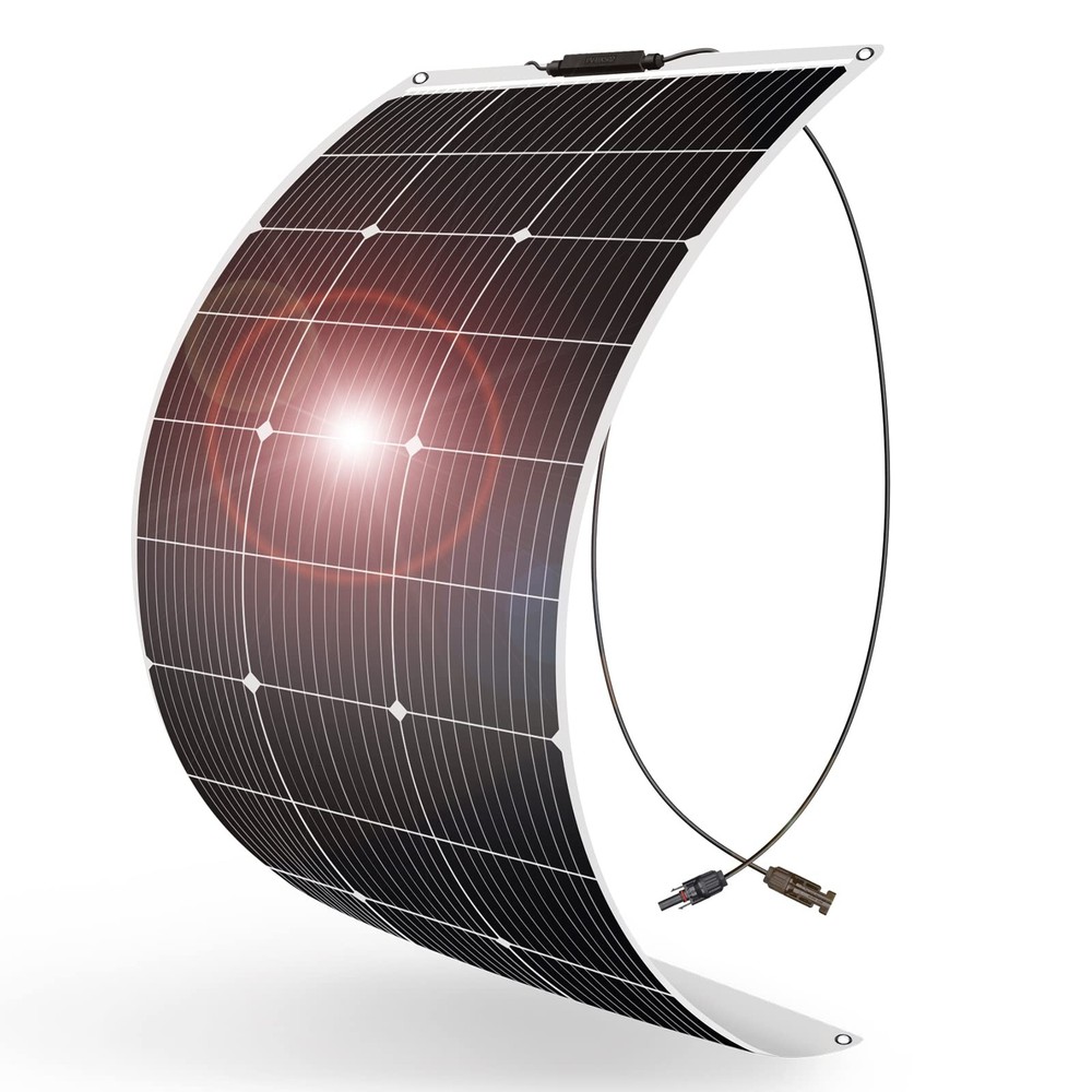 DOKIO 100W Flexible Solar Panel, 18V ETFE, for 12V RV and Marine Systems