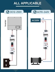 100 Amp DC Disconnect Switch for Solar, UPS, and Power Station Applications