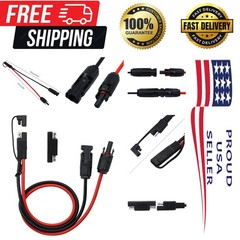 Reliable 10AWG SAE to Male & Female Connector Cable – 50cm Length for RV Use