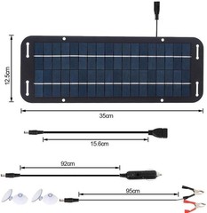 Set of 2-12V 30W Car Boat Power Solar Panels-Battery Maintainer for Vehicles +