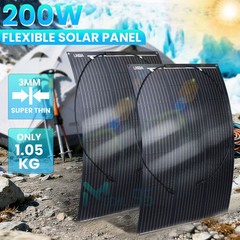 100W 200W 400W Watt 12V Portable Flexible Solar Panel Car RV Camping Off-Grid US