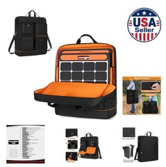 Solar Panel Storage Bag 22 Inch Nylon Carry Case with Shoulder Strap for 100W