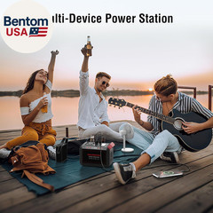 Portable Power Station 300W 237Wh Camping Solar Generator Backup Lithium Batter