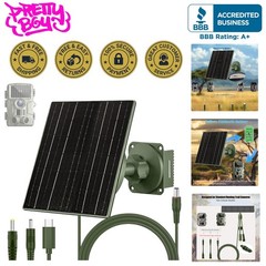 5W Solar Panel with 5200mAh Battery for Trail Cameras – Waterproof