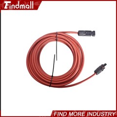 Findmall 1 Pair 10AWG 25 Feet Solar Panel Extension Cable Wire Connector