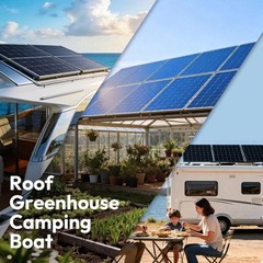 200W High Efficiency Solar Panel Set – 2PCS Monocrystalline for Off-Grid Use