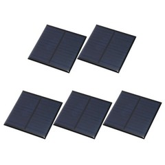 5Pcs 6V 0.75W 150mA Mini Solar Panels, Solar Photovoltaic Power Cells