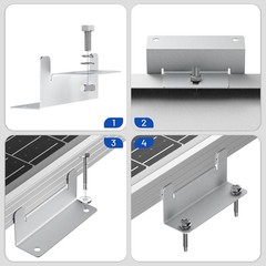 AeternaSol Solar Panel Mounting Brackets System for PV RV Roof Off-Grid Garden