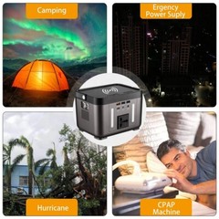 New Solar Portable Generator Camping Emergency Battery Power Station Power Bank