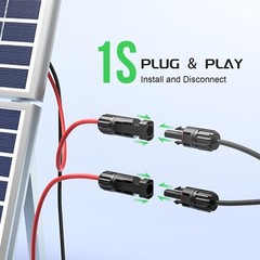 Solar to XT60 Charge Extension Cable 12AWG 10Ft Solar Connector to XT60 Adapt…