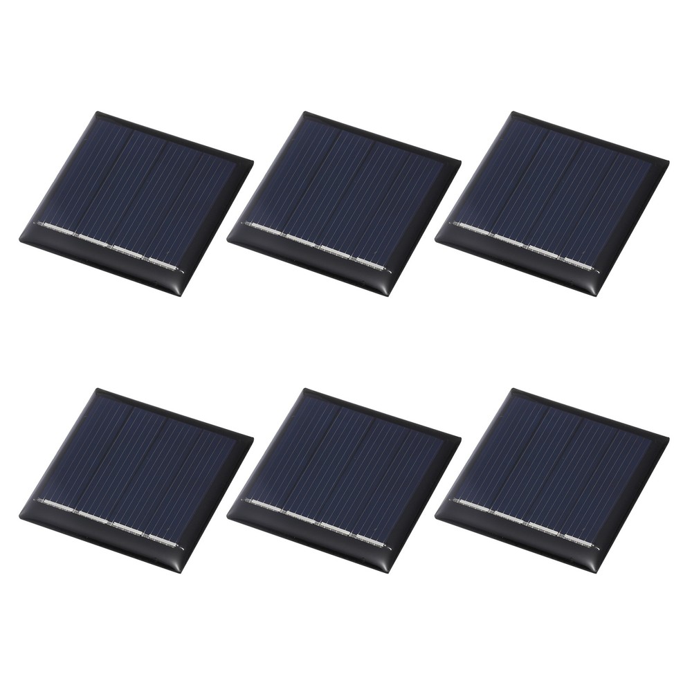 6Pcs 2V 0.08W 40mA Mini Solar Panels, Solar Photovoltaic Power Cells
