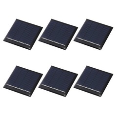6Pcs 2V 0.08W 40mA Mini Solar Panels, Solar Photovoltaic Power Cells