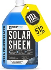 1 Gallon Solar Panel Cleaner Solar Sheen Remove Oils Fingerprints & Water Spots