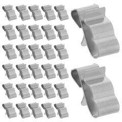 100Pcs Solar Panel Cable Clamps Stainless Steel Weather Resistant Wire Clips