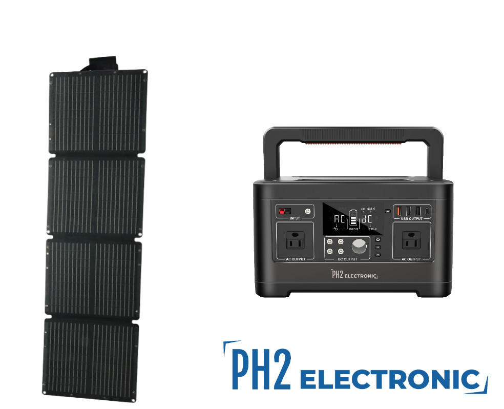 500W Portable Power Station 140400mAh lithium ion battery (Solar Panel Optiona)