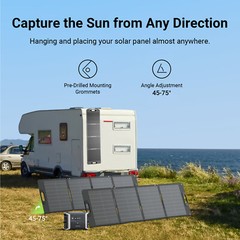 Dabbsson 2150Wh 2400W Power Station Solar Generator w/ Folding Solar Panel 120W