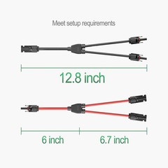 Professional Lightweight Y-shaped Parallel Connecto Solar Branc