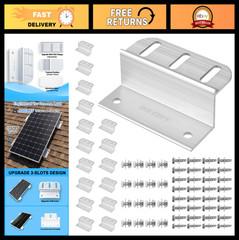 Heavy Duty Solar Panel Mounting Kit – 16 Pack, Corrosion-Resistant Aluminum for