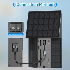 Solar Charger for Video Doorbells – Compatible with Ring 3/3 Plus/4, Pro, Plus –