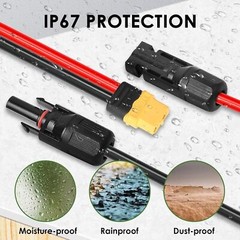 Solar to XT60 10AWG 20FT Extension Cable for Solar Panel Portable Power Station