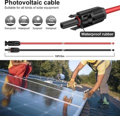 10ft Solar Extension Cable 10AWG – Weatherproof