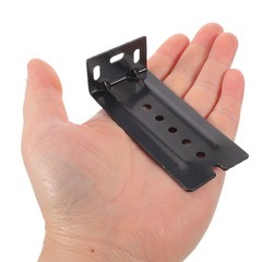 8Pcs Alloy Keyboard Slide Brackets Black for Under Desk Tray Support