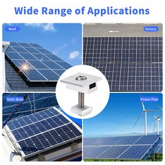 Solar Panel Bracket Mounting-System Steel Tile Photovoltaic Rail 30/35mm +Screws