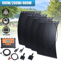 400W Watts Solar Panel Kit 30A-100A Battery Charger w/ Controller Caravan Boat