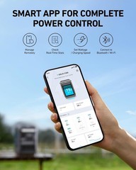 Anker Portable Power Station SOLIX C300, 288Wh LiFePO4 Backup Battery 300W Solar