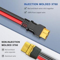XT60 Extension Cable 12AWG 6FT – Male to Female Adapter, Flame Retardant Sleeve,