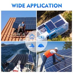 1000W 12V Monocrystalline Solar Panel PV Module for RV Home Boat Garden Off Gr