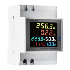 Brightness AC Power Meter 100A 6 In 1 AC Power Meter Din Rail High-Precision