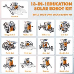 Bottleboom Stem 13-In-1 Education Solar Power Robots Toys For Boys Age 8