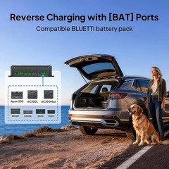 BLUETTI Apex 300 2764.8Wh+Charger 2 1200W Car Alternator Charger for Car Camping