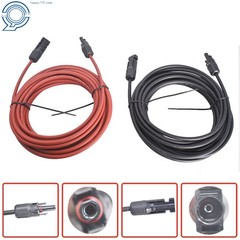 Black + Red Wire Connector 10AWG Solar Panel Extension Cable 30Ft
