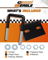 DEEAGLE Hitch Tightener Anti Rattle Stabilizer for 1.25″ to 2″ 2 inch, Black