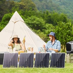 1200W Solar Panel Combo – 4 x 300W + 100A Controller + Y-Cable + Suction Cups