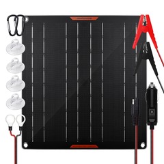Portable Waterproof Solar Trickle Charger 12V Solar Panel With Safe Controller