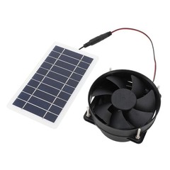 Portable 10W Solar Panel Powered Fan Kit For Outdoor Activities Popular