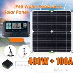 400 Watts Solar Panel Kit 100A 12V Battery Charger with Controller Caravan Boat