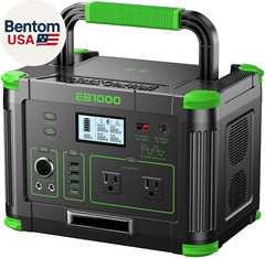 1000W Solar Generator 999Wh, Portable Power Station with 60W USB-C PD Output, 11