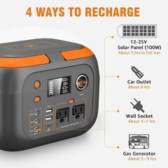 300W Portable Power Station, 260Wh/70000mAh Outdoor Solar Generator