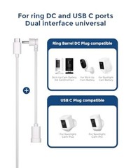 Solar Panel for Ring Camera – Compatible with Spotlight Cam 1 Pack