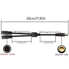 DC7909 1 to 2 Solar Panel Branch Cable Renewable Energy For Under 36V