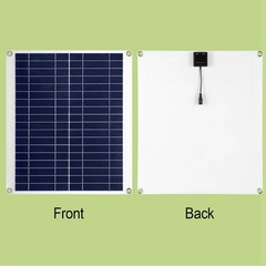 Outdoor Solar Panel 12V 25W Car Battery Charger IP68 Waterproof w/ 3.0A Dual USB