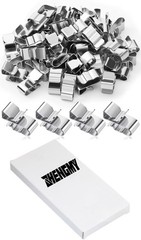 50 Pcs Trailer Frame Wire Clips Stainless Steel Cable 22.5 mm 0.89 Inch