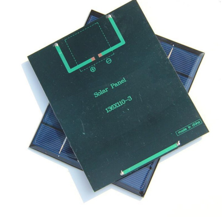 PLACA SOLAR 2 W 6 V 330 mA 136x110mm PANEL ARDUINO DIY CELULA FOTOVOLTAICA