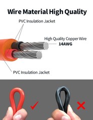 Solar Connector to DC 8mm Adapter Cable, 2M 6.6FT 12AWG+14AWG Solar Cable wit…